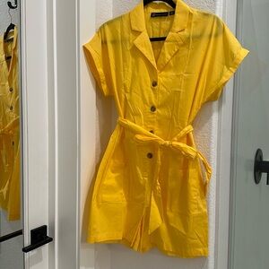 New York & Company yellow romper.